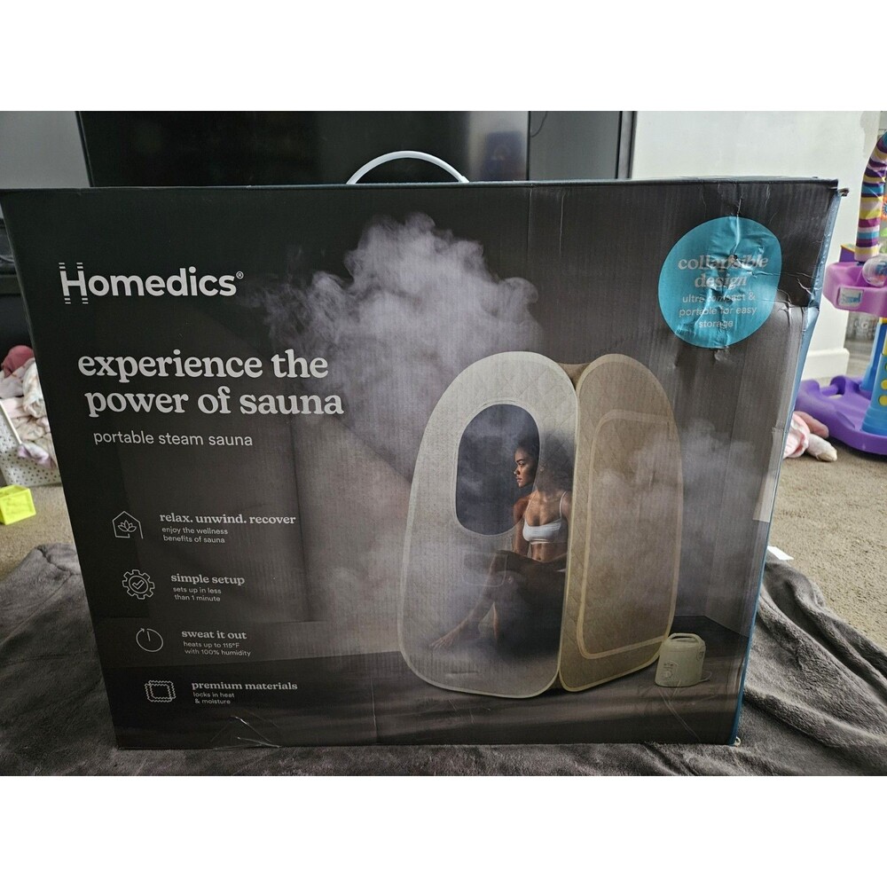 Homedics Portable Steam Sauna Model SP-SN300B New Open Box